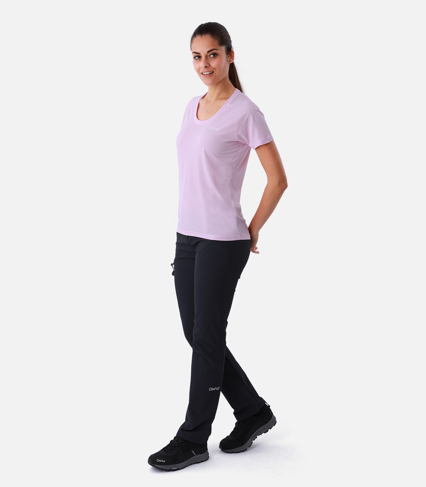 cimalp-elena-f-t-shirt-rando-femme-vert-respirant image 3