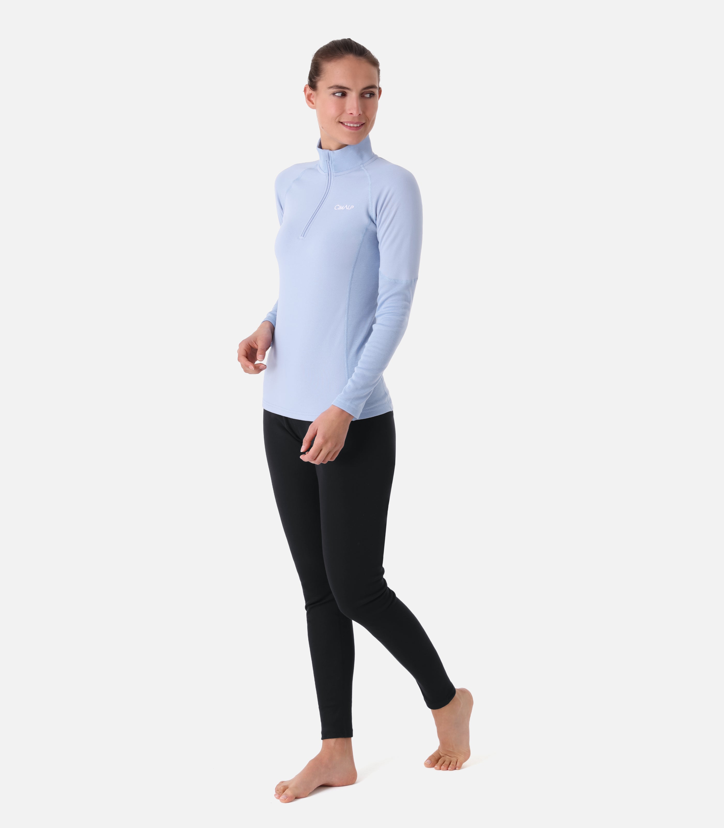 cimalp-x-warm-zip-5-f-sous-v-tement-thermique-femme-noir image 3