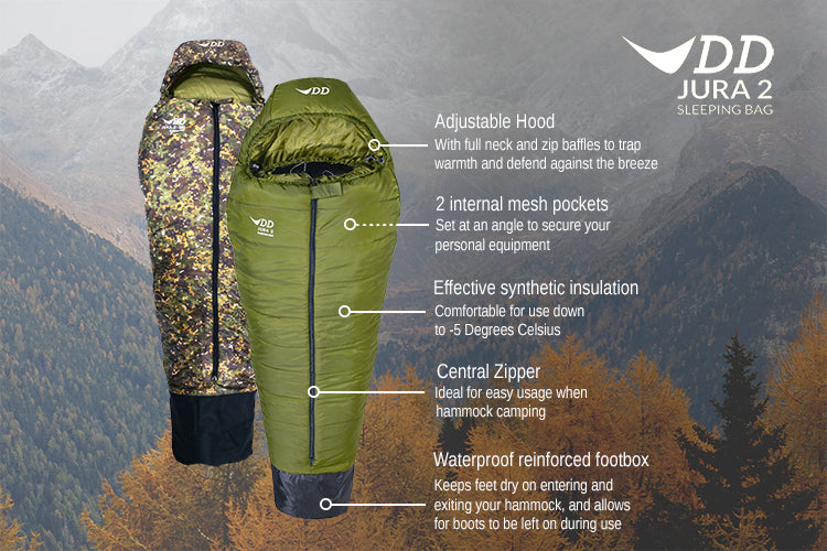 dd-jura-2-sac-de-couchage-5-c-zip-central-hamac-regular image 3