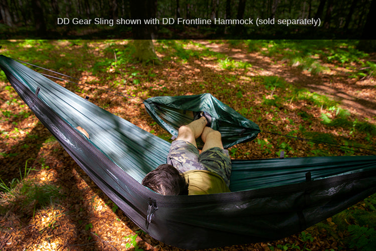 dd-gear-sling-vide-poche-hamac-vert-olive-avec-paracorde image 4