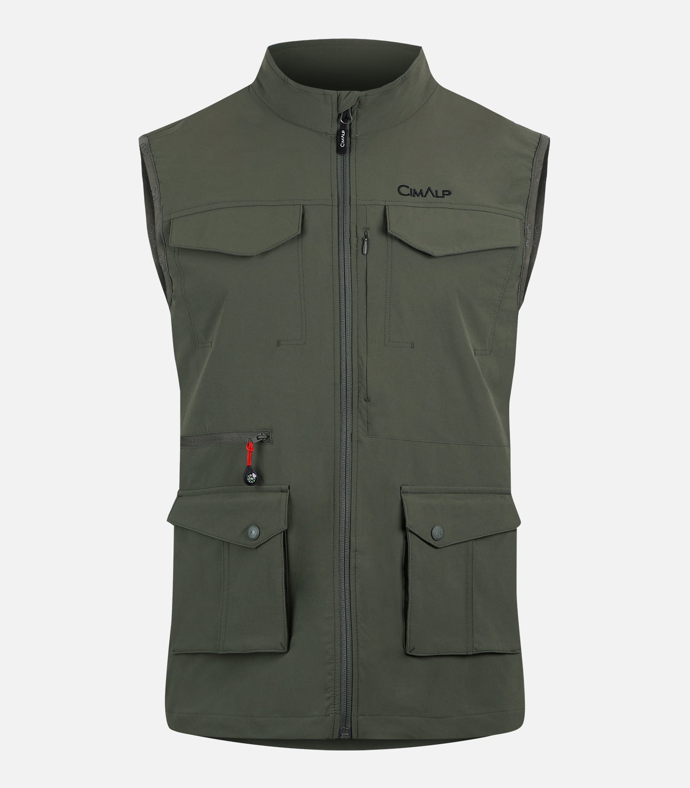 cimalp-ayers-rock-3-h-gilet-voyage-homme-kaki-poches image 2